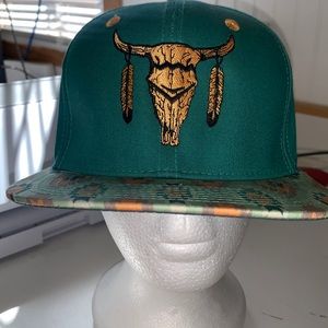 Dale Brisby cow skull SnapBack
